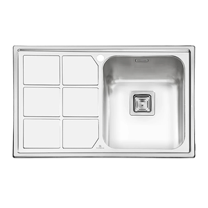سینک ظرفشویی تو کار راست مدل PS-1218 پرنیان PARNIAN STEEL